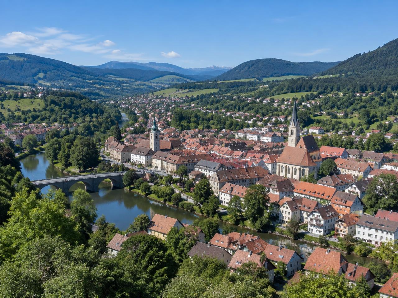 Stadtansicht Lörrach