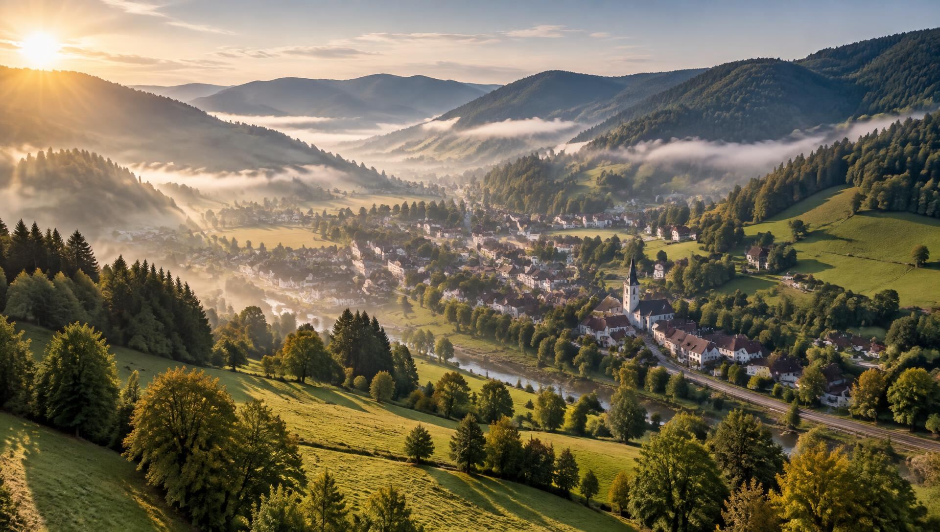 Blick über ein Tal im Südschwarzwald
